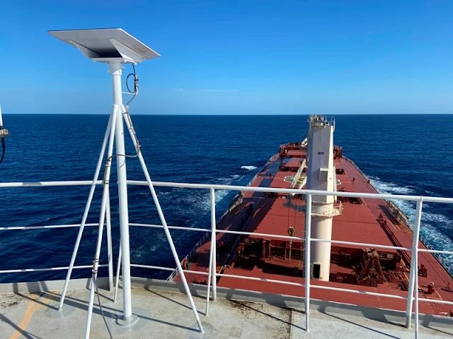 Starlink marine dish mounted and optimized